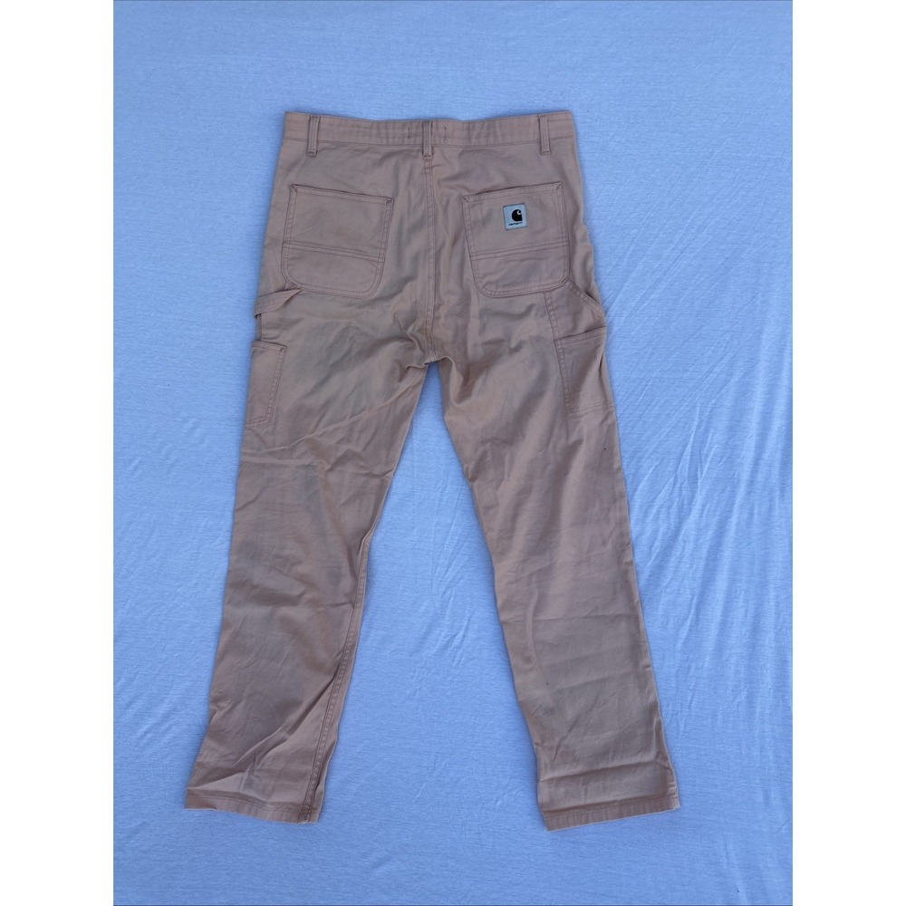 Carhartt Pants Women Peach Sz 29x30 Work In Progress RW Boyfriend Pierce Canvas - Picture 5 of 9